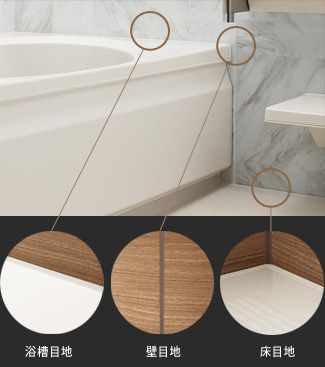 お手入れカンタン目地